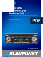 Blaupunkt Car Radio Manual CD33