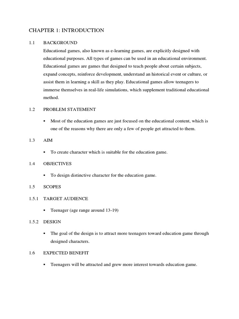 Chapter 1 | PDF | Adolescence | Leisure
