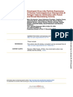 Enveloped Virus-Like Particle Expression of Human Cytomegalovirus Glycoprotein B Antigen Induces Antibodies with Potent and Broad Neutralizing Activity