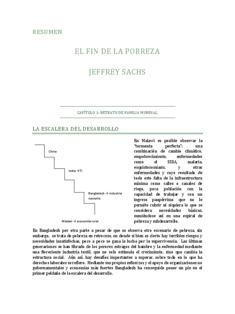Fin de la Pobreza: Retos y Soluciones | PDF | Pobreza | Pobreza e ...