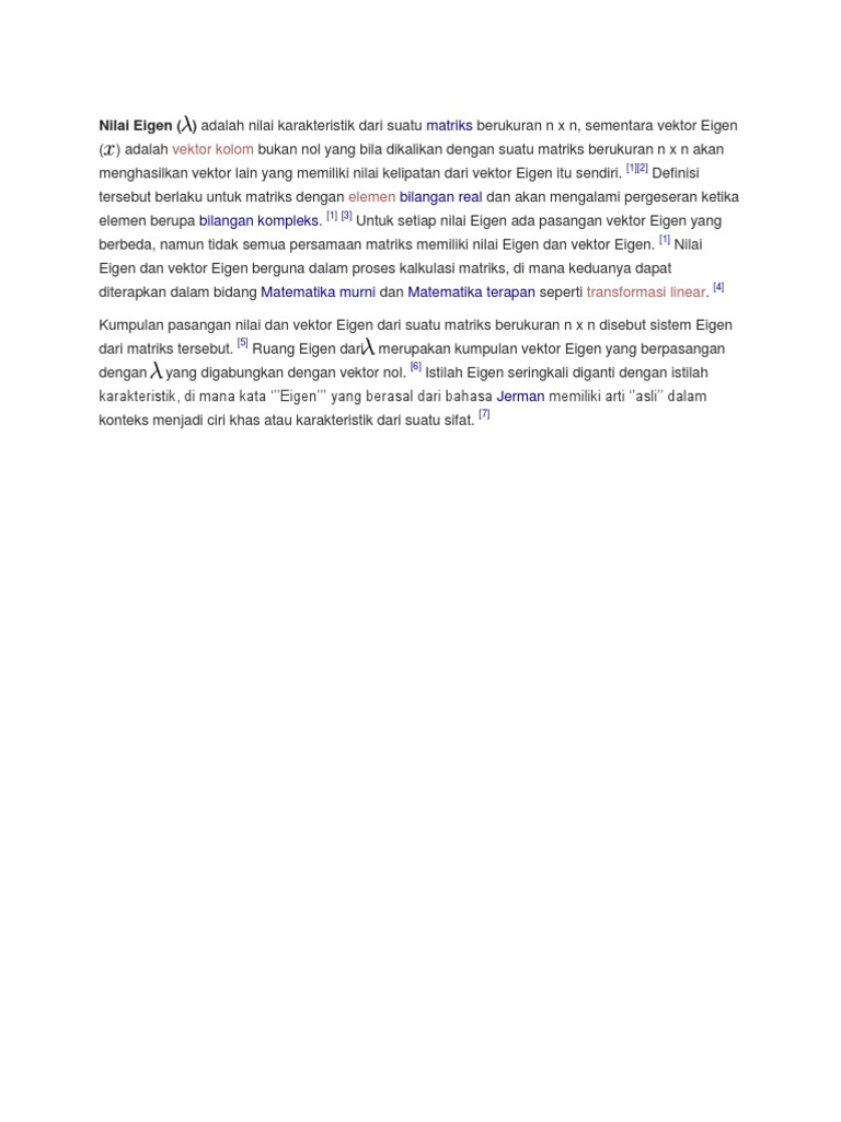 Nilai Eigen | PDF | Metode & Bahan Ajar