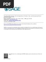 Class Based Masculinities