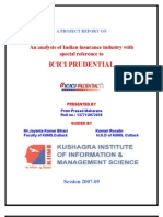 My Project Report On ICICI Pru