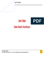 Sap CRM Sales Basic Functions: Author: Douglas Bernardini