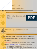 Barriers To COmmunication