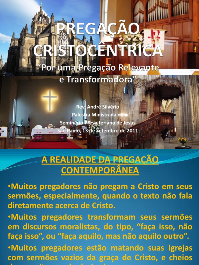 Pregação Cristocêntrica: Foco em Cristo | PDF | João Calvino | Bíblia