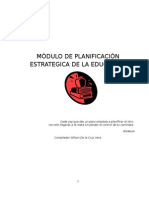 Modulo de Planificación Estratégica