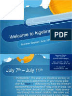 Algebra 1 Summer Session4