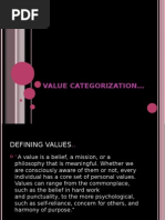 Values categorisation ppt