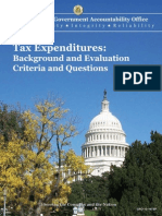 GAO Tax Expenditure