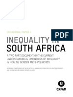 Inequality in South Africa: A Two Part Document On The Current Understanding and Dimensions of Inequality in Health, Gender and Livelihoods