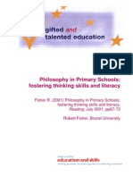 Philosophy in Primaries Fisher