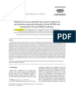 SAMPRANPIBOON, JIRARATANANON, UTTAPAP, FENG, HUANG, 2000. Separation of Aroma Coumponds From Aqueous Solutions by Pervaporation