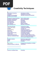 Creativity Techniques