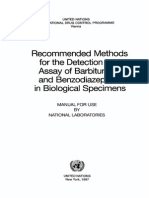 Detection Benzodiazepin and Derivat in Body Fluids