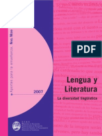 Lengua y Literatura CABA - La Diversidad Lingüística 2007