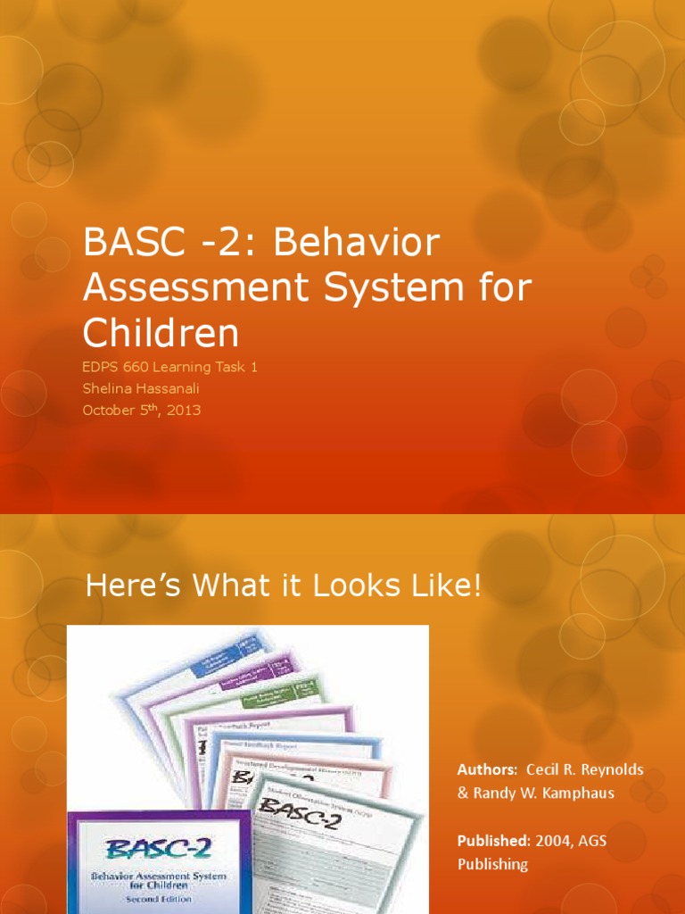 BASC-2 Overview and Assessment Guide | PDF | Behavior | Action (Philosophy)