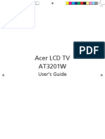 Acer LCD TV AT3201W: User's Guide