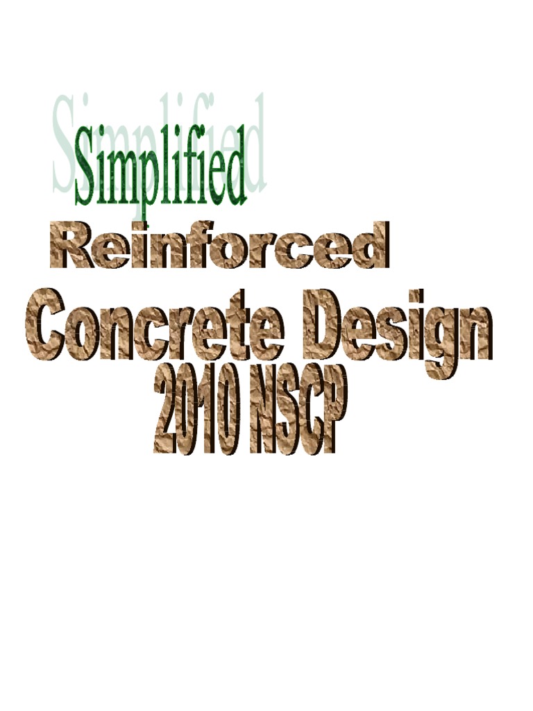 Simplified Reinforced Concrete Design 2010 NSCP | Structural Load