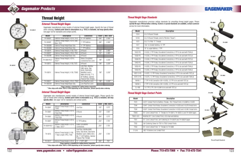 Gagemaker Catalog 4 2013 Spreads 62 | PDF | Cutting Tools | Machining