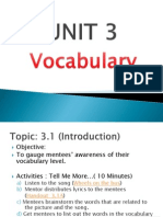 Unit 3 VOCAB Topic 3.1-3.3