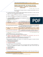 Segunda Evaluación de Plan Lector de La Obra Un Grito Desesperado - 5ºabc - Solucionario