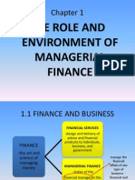 Chapter 1 The Role and Environment of Managerial Finance