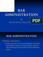 Bar Administration