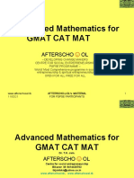 Advanced Mathematics For GMAT CAT MAT