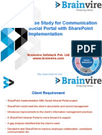 Case Study for Communication Social Portal with SharePoint Implementation