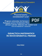 Didactica Matematicii Mihail Rosu