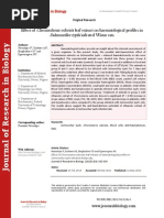 Download Effect of Chromolaena Odorata Leaf Extract on Haematological Profiles in Salmonellae Typhi Infested Wistar Rats by researchinbiology SN233018915 doc pdf