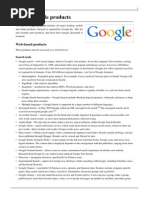 Download List of Google Products by Bara Giri Wardhana SN233019061 doc pdf