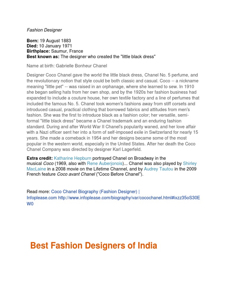 Fashion Designer Fashion Fashion & Beauty