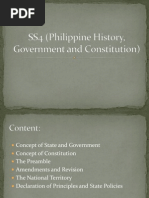 SS4 (Philippine History, Government and Constitution