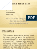 Project 2 - Motor Control Using A Solar Panel - 1