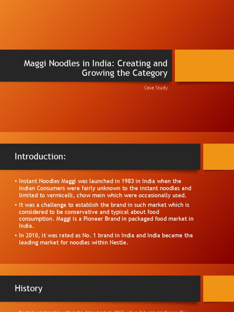 Nestle maggi case study analysis picture