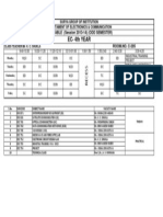 EC-4th YEAR: TIME TABLE (Session 2013-14) (ODD SEMESTER) ROOM - NO. C-205