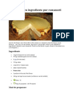 Cheesecake Cu Ingrediente Pur Romanesti