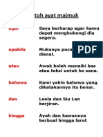 Contoh Ayat Majmuk