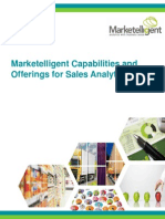 Marketelligent Capabilities & Offerings for Sales Analytics