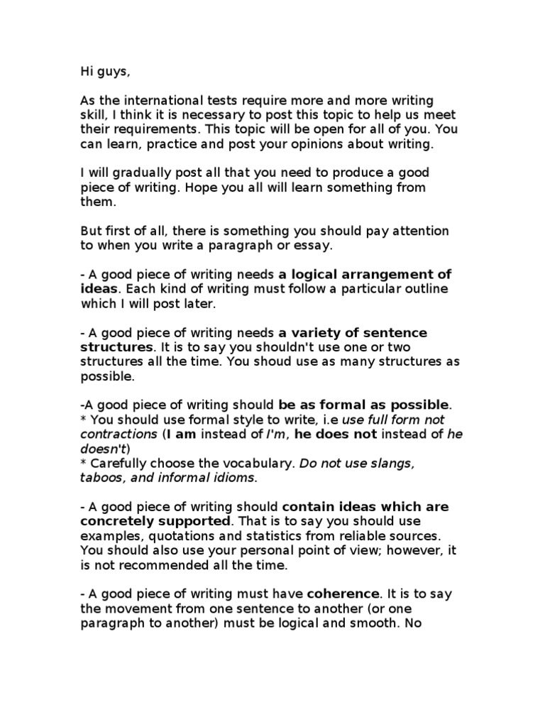 Effective essay  Nature