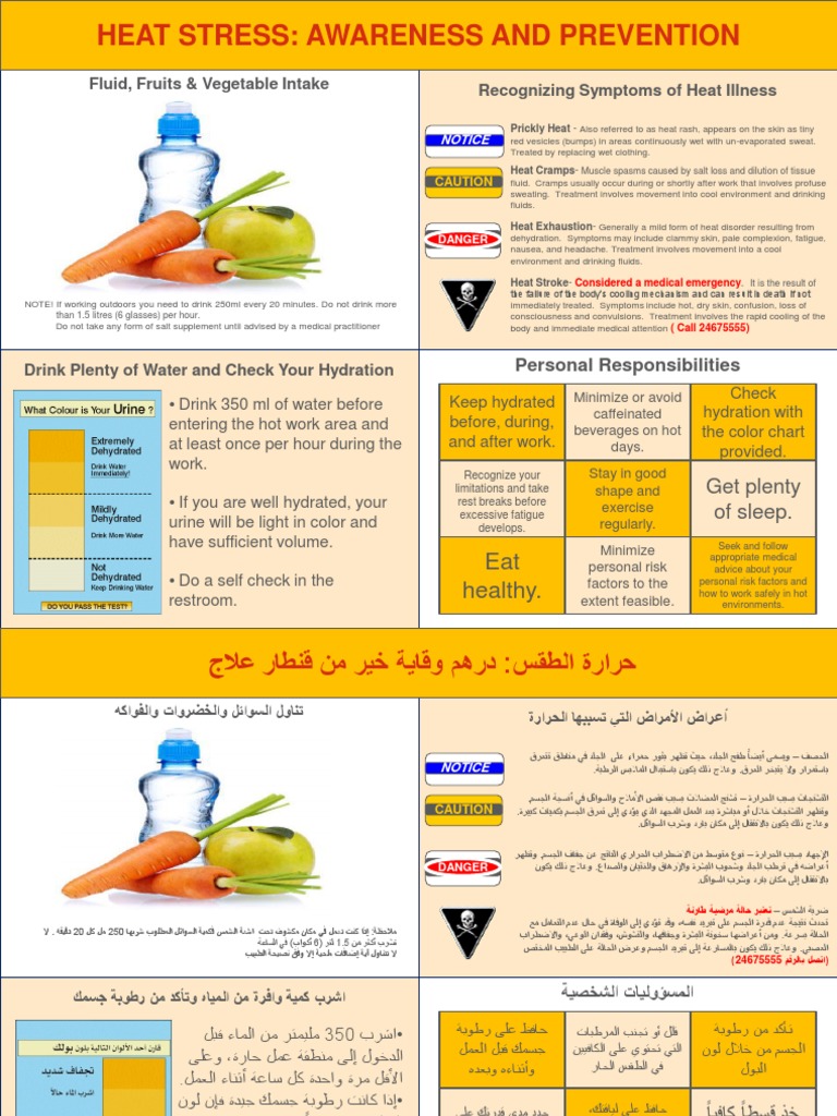 Heat Stress Awareness & Prevention Signs | PDF