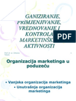 1 Organiziranje, Primjenjivanje, Vrednovanje I Kontrola Marketinških Aktivnosti