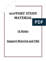 962 IX Maths Support Material and VBQ 2014 15