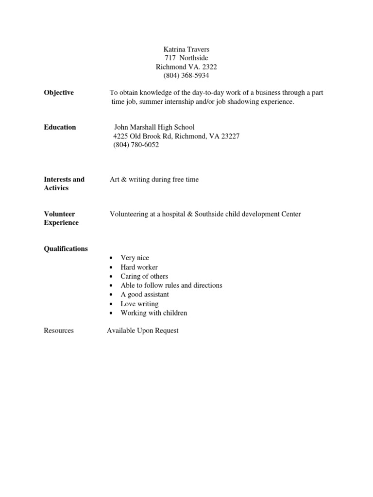 Katrina Travers Resume | PDF | Career & Growth | Self-Improvement
