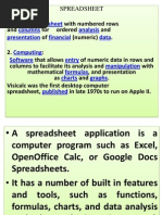 Spreadsheet