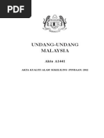 Akta Kualiti Alam Sekeliling 1974 (WWW - Federalgazette.agc - Gov.my)