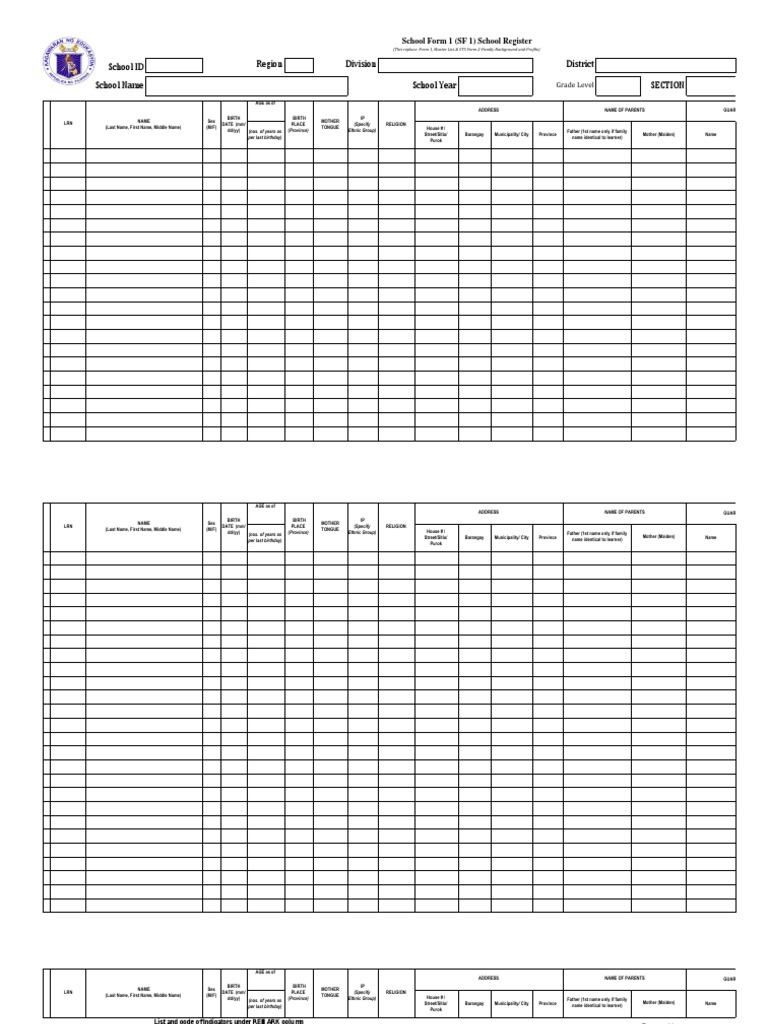 Deped Forms Latest 1 | PDF | High School Dropouts | Secondary School