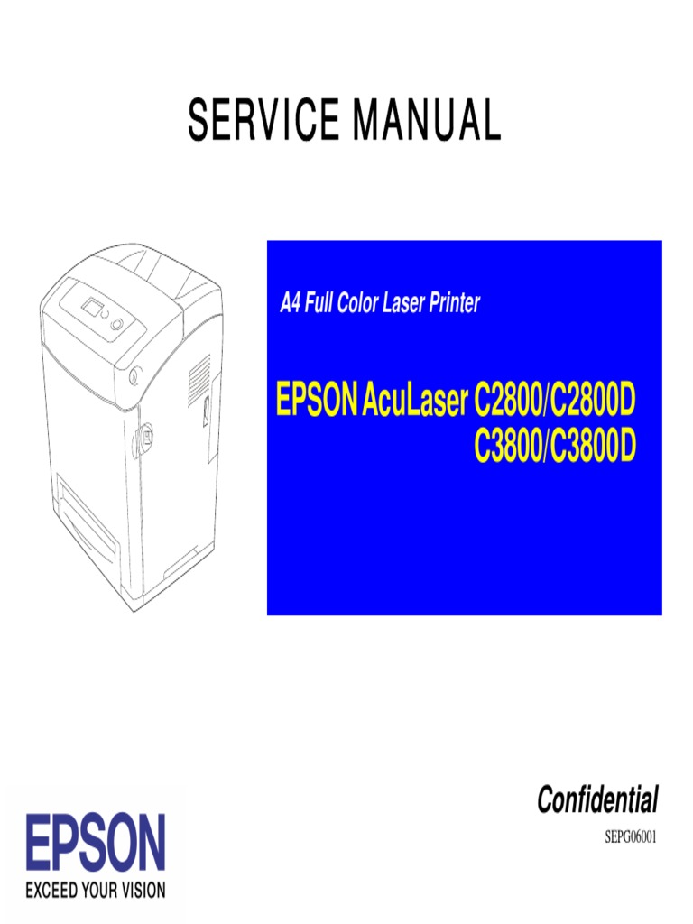 EPSON AcuLaser C2800_3800 service manual | Printer (Computing) | Office  Equipment